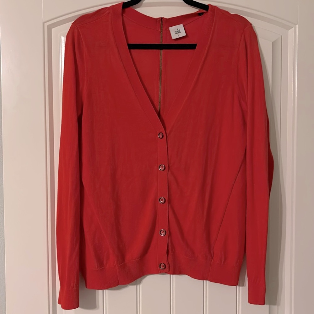Cabi Small Cardigan with zipper back